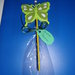 matita auguri di buona Pasqua con decorazioni in feltro farfalla verde