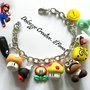 Bracciale Super Mario Game - Funghetti, Boo, Gomba, bullet Bill, Flower-fire