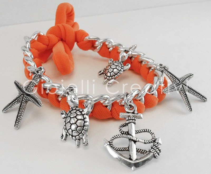 8 Ciondoli A Tema Oceano In Ottone – Forme Di Conchiglia, Tartaruga E Stella Marina Per Gioielli Fai Da Te, Bracciali E Orecchini, Colore Oro - 2