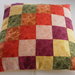 Cuscino patchwork multicolore 50x50