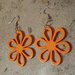 orecchini summer con fiore arancio