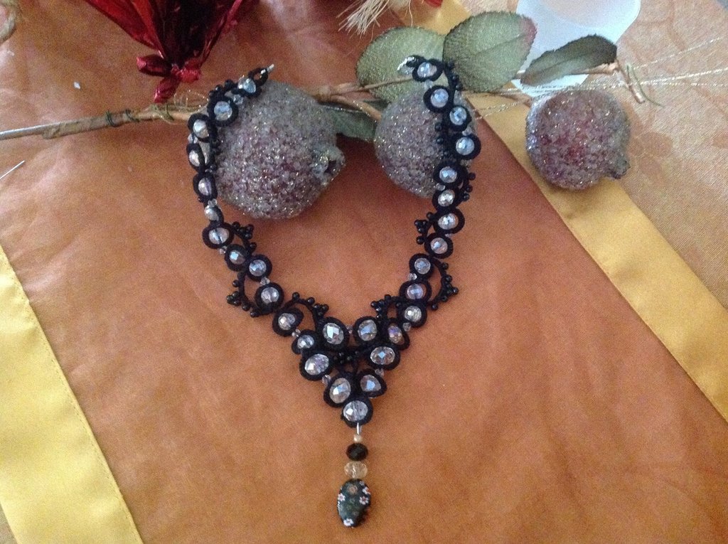 Choker strass Choker velluto girocollo pelle girocollo nero pizzo cristallo collare collana per | IT