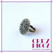1 x base anello con filigrana - color bronzo