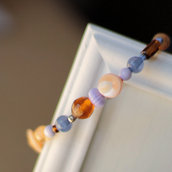 B36.14  - Bracciale elastico con perle in vetro