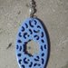 Orecchini pendenti "Leopardo" azzurri