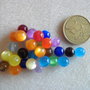 30pz Perle acrilico 8mm colore mix