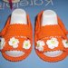 Sandali scarpine cotone neonato uncinetto