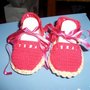 Scarpe sandali neonata uncinetto