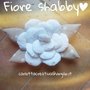 Fiore shabby 21 cm per decorazione casa/tende/centrotavola ma anche portafedi!