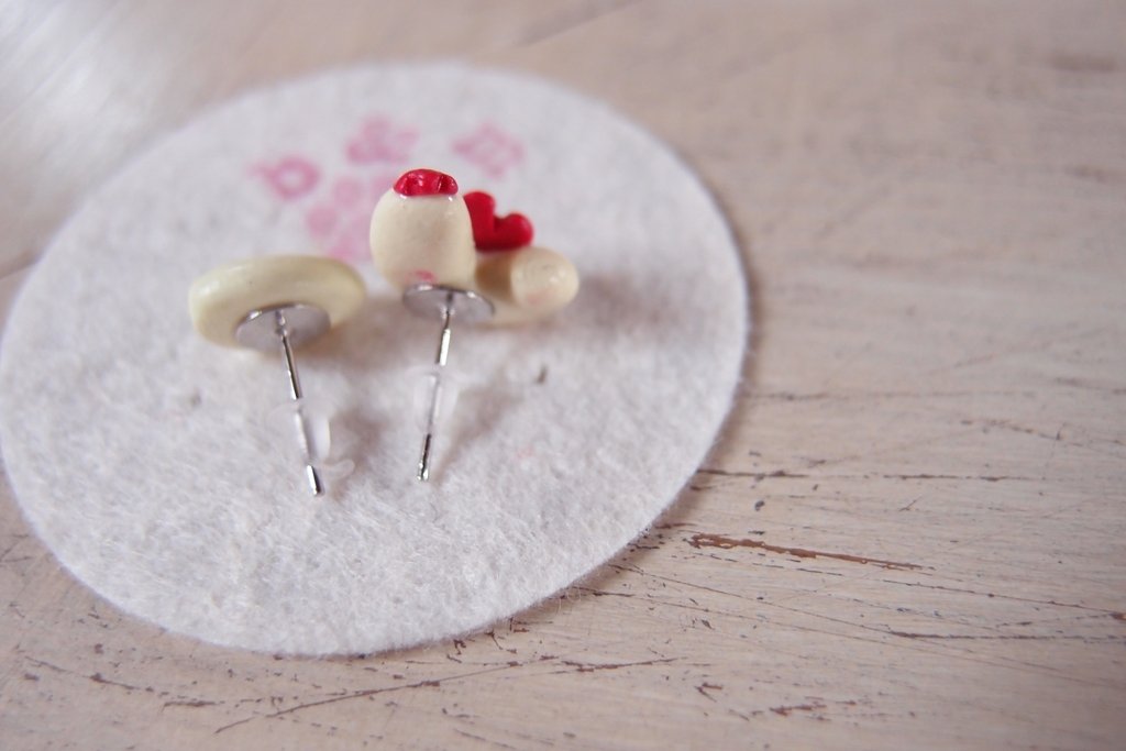 Miniblings Orecchini A Forma Di Pollo – Miniature Colorate Fatte A Mano, Con Ganci In Argento, Made In Berlin
