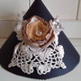 collana shabby chic con cristalli