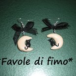 Orecchini A Testa Di Gatto Miniblings: Cabochon Placcato Argento, Fatti A Mano A Berlino, 13 Mm, Ipoallergenici