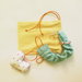 Catenella portaciuccio con sacchetto: un'idea regalo per una nascita, un battesimo, un 1° compleanno!
