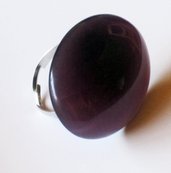 Anello viola ovale