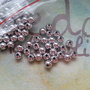 50 Perle colore argento 5mm