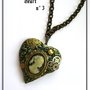 STEAMPUNK HEART NECKLACE-PENDENTE STEAMPUNK-VITTORIANO