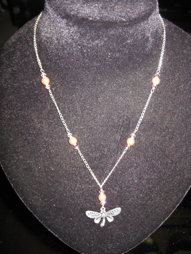 NEWEI Collana Ciondolo Libellula Smaltata – Gioiello Insetto Per Donne E Bambine, Catena 55+7 Cm
