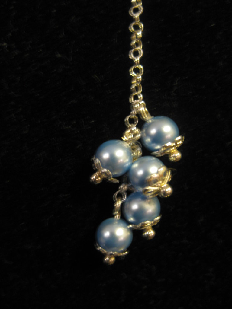 Collier Fantaisie Avec Pierres Bleu Ciel - Bijou De Mode (Bigiotteria)