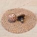 ORECCHINI LOBO FIMO CABOCHON  - RICAMO FIORI MODELLO 1-  deliziosi gioielli fatti a mano bricie&micie