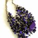 Collana "deep purple 2" in cocco viola e puro lino