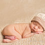 Cappello primaverile in cotone taglia 0-3 mesi lavorato all'uncinetto,per neonato e neonata.
