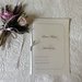Libretto per messa degli sposi in carta perlata con nastro e fiocco in raso
