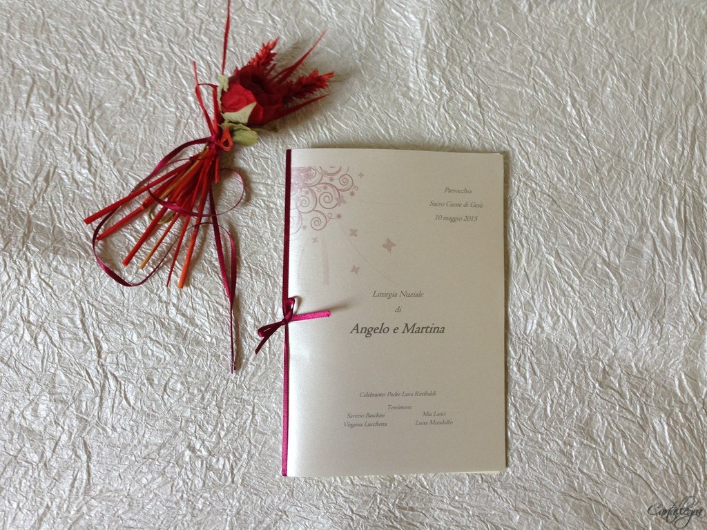 Libretto per messa degli sposi in