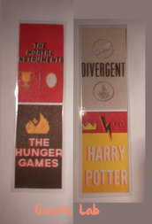 Segnalibro Personalizzato Saghe Shadohunters, Divergent, Harry Potter, Hunger Games