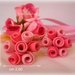 Orecchini a lobo rosè bouquet in fimo collezione bouquet di rose rosa fatto a mano 
