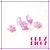 10 x perle a forma di fiorellino - VIOLA