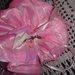 Sacchetto bomboniera in organza con fiore decorativo