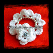 Bracciale fiori e perle