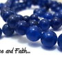 SOTTOCOSTO!!! Lotto 15 Perline in (simil) Lapis Blu (6 mm diam.) (cod.49)