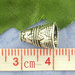 5 coppette Perle  a cono Argento antico 11x9mm