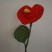 Fiore Anthurium ad uncinetto