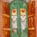 Tegole: casa provenzale, decorata a mano con tecnica decoupage. Regalo originale!!!