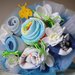 Baby bouquet - mazzolino di benvenuto con calzini, bavaglini e body