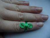 Anello a metà dito Verde