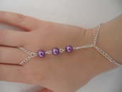 Bracciale Schiava con Perle Viola