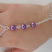 Bracciale Schiava con Perle Viola