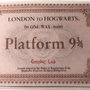 Biglietto Hogwarts Express Binario 9 e 3/4 Harry Potter Saga