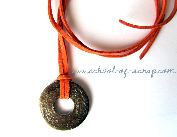 Avalaya Collana Con Ciondolo Farfalla In Ceramica E Cordoncino Di Seta – Lunga 72 Cm, Nappa 9 Cm – Gioiello Etnico Bronzo
