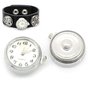 Orologio a  Bottone a clip Bianco 25mm x 21mm con batteria sconrato solo x 2 giorni