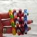 bracciali in elastico intrecciati multicolor