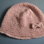 Cappellino rosa in cotone per bambina