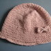 Cappellino rosa in cotone per bambina