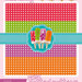 DIGITALPAPER Ice lolly colors - medium dotted
