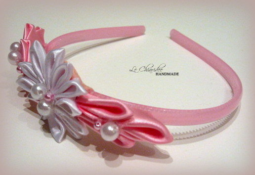 Cerchietto Per Capelli Da Sposa Con Fiori Bianchi E Perle, Accessorio Elegante Per Matrimonio E Damigelle