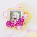 Bomboniera con cornice calamita: le bomboniere in feltro e cotone con la foto della vostra bambina