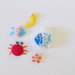Set 10 bomboniere con miniature di feltro a tema 'mare': la bomboniera per la vostra sirenetta!